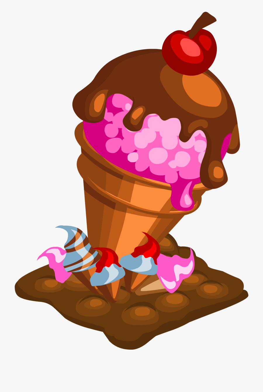 Transparent Free Ice Cream Clipart - Gelato, Transparent Clipart