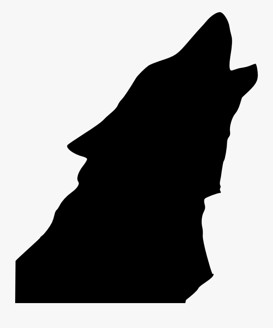 Gray Wolf Drawing Silhouette Clip Art - Wolf Head Howling Vector, Transparent Clipart
