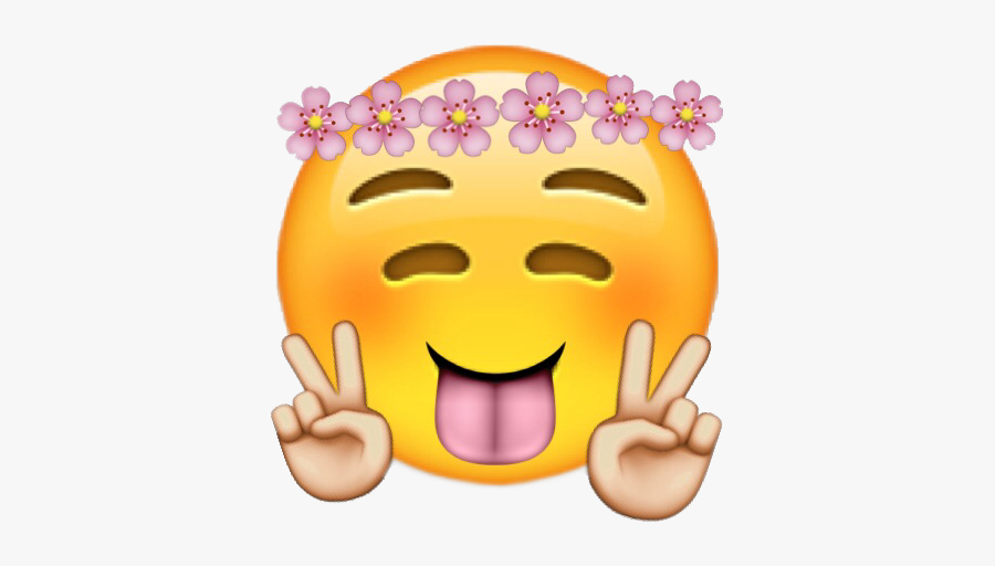 #emoji
#ok
#язык
#flower - Transparent Cute Emoji Png, Transparent Clipart