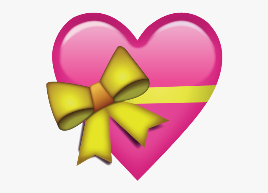 Gift Heart Emoji Png, Transparent Clipart