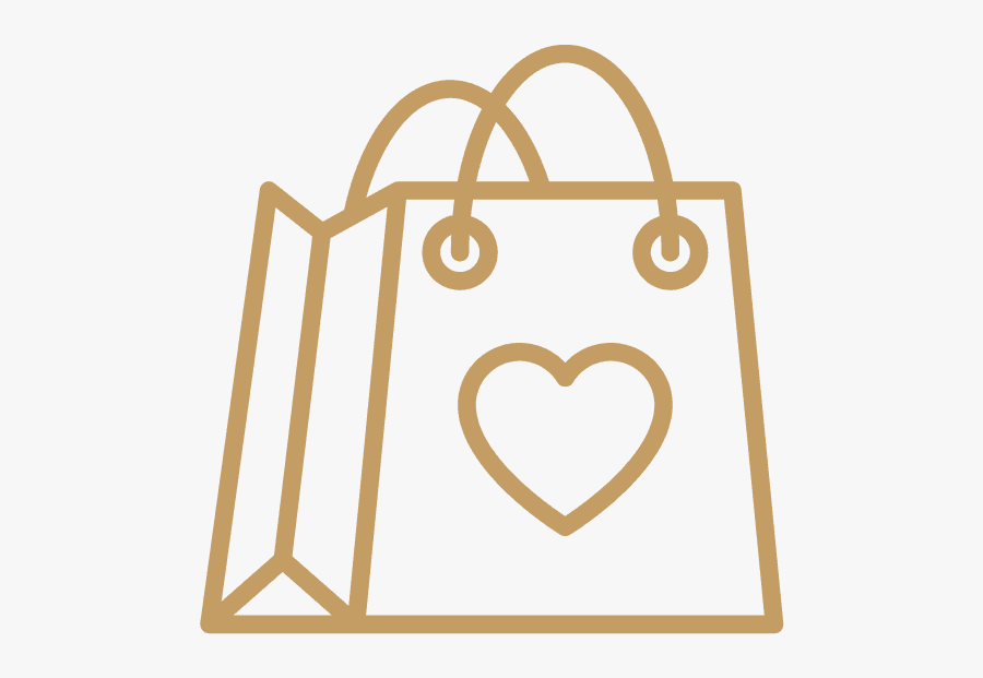 Shopping Bag - Gold Icon - Розовые Иконки Для Сторис, Transparent Clipart