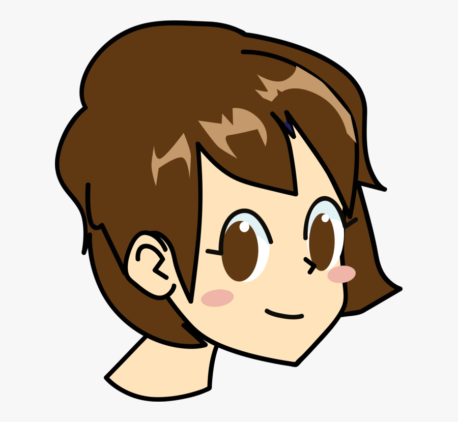 Artwork,human,happiness - Cartoon Woman Head Png, Transparent Clipart