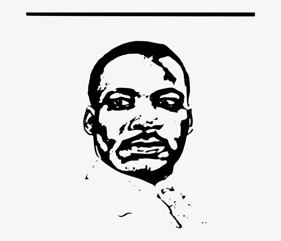 Clipart - Martin Luther King Drawing Png, Transparent Clipart