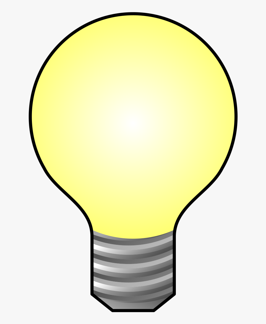 Public Domain Light Bulb Clip Art, Transparent Clipart