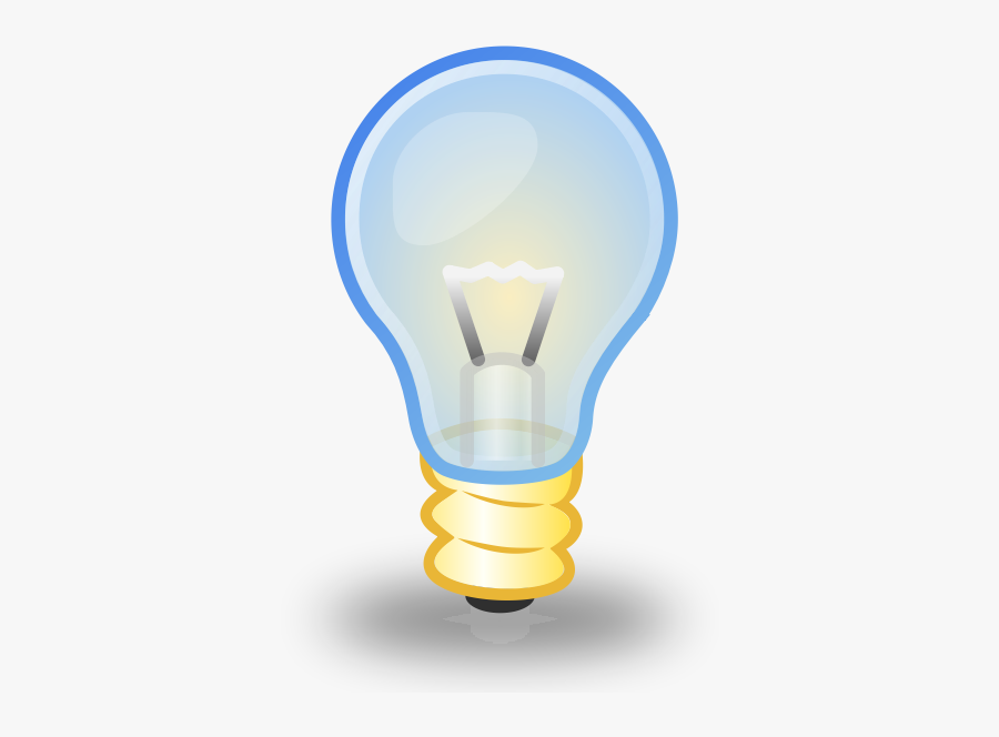 Vector Clip Art Of Small Transparent Light Bulb - National Service Of Learning, Transparent Clipart