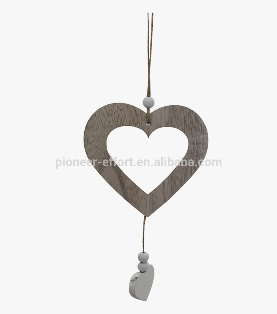 Wooden Heart Christmas Tree Hanging Ornaments - Locket, Transparent Clipart
