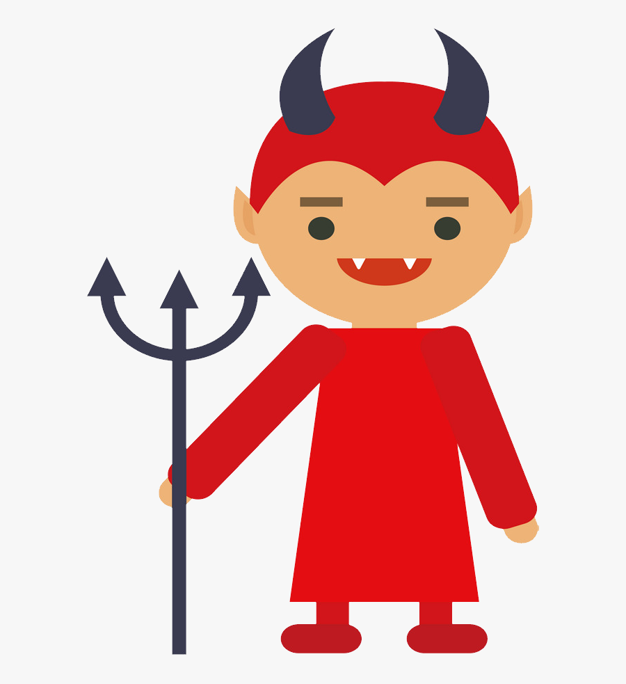 Demon - Clipart Halloween Devil, Transparent Clipart
