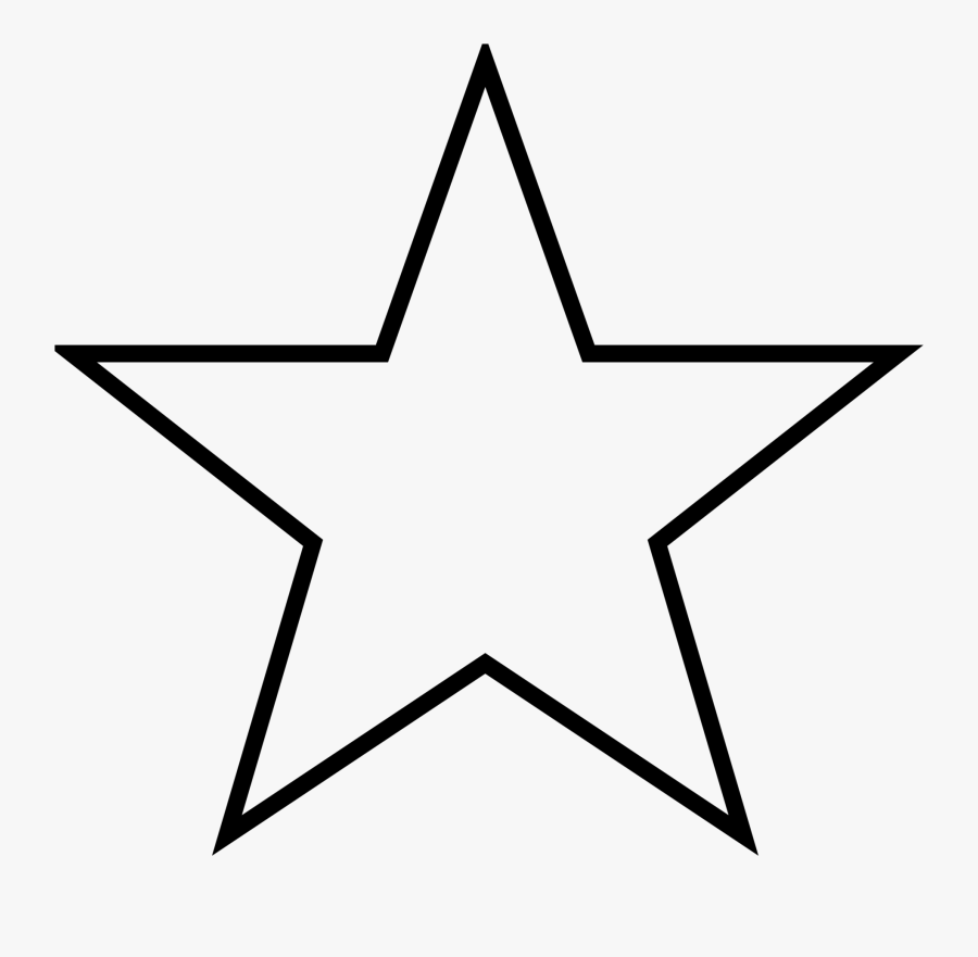 Five Pointed Star Wikipedia The Free Encyclopedia Clipart - 5 Pointed Star Outline, Transparent Clipart