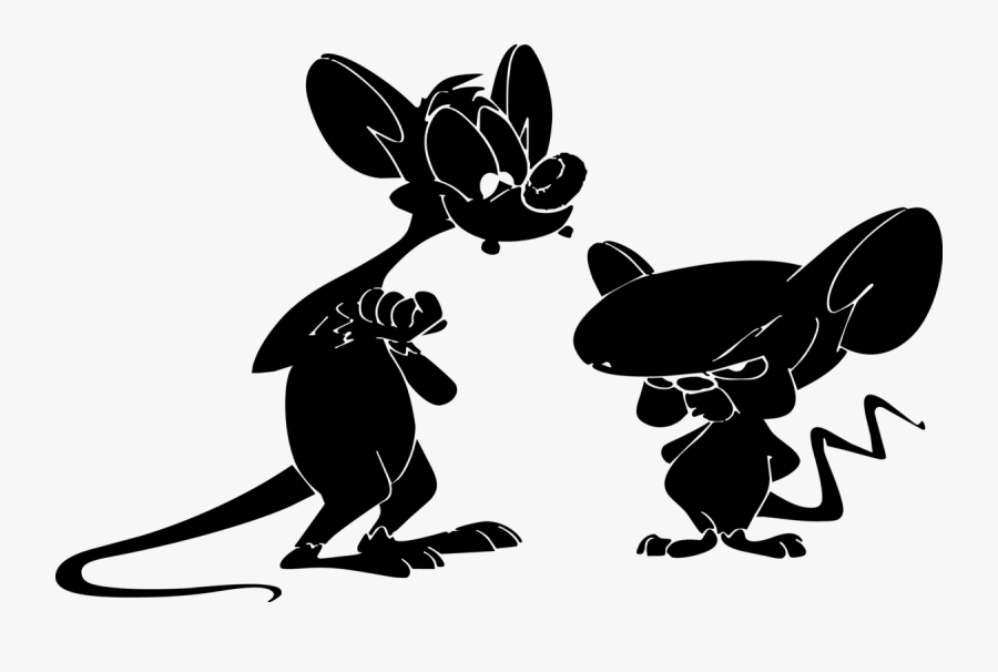 Pinky And The Brain Silhouette, Transparent Clipart