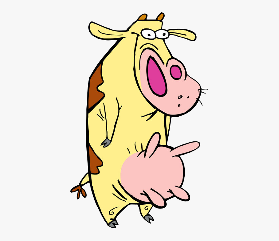 Cow And Chicken Cow, Transparent Clipart