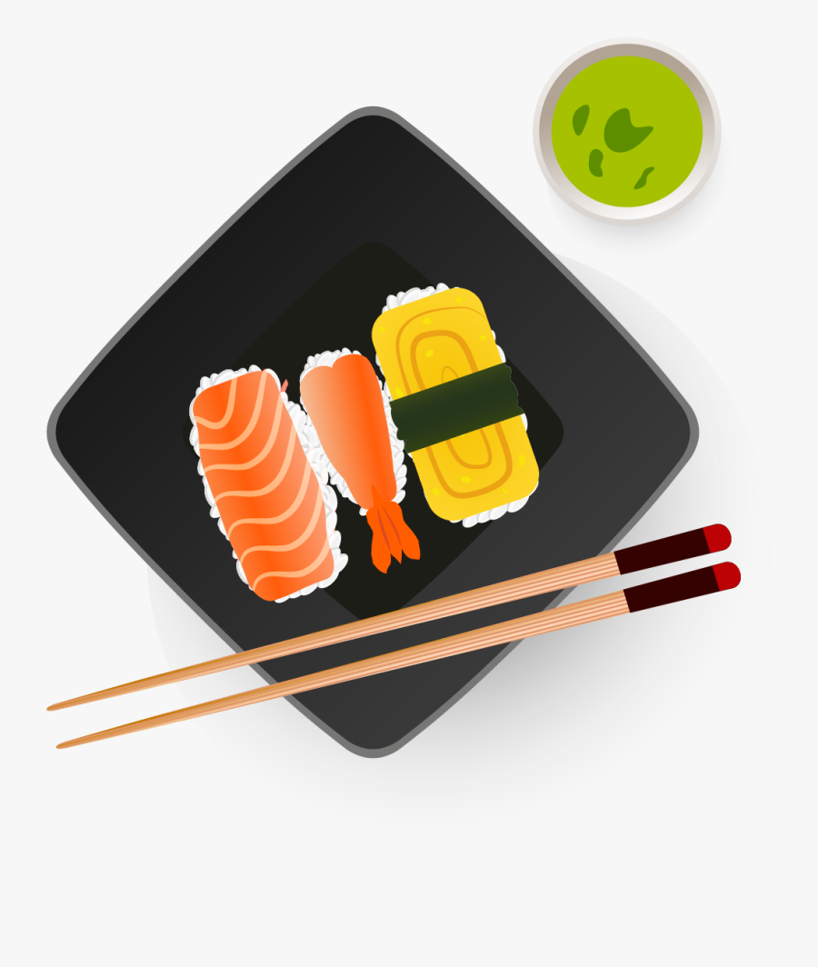 Seafood Tomato Soup Paella - Vector Sushi Png, Transparent Clipart