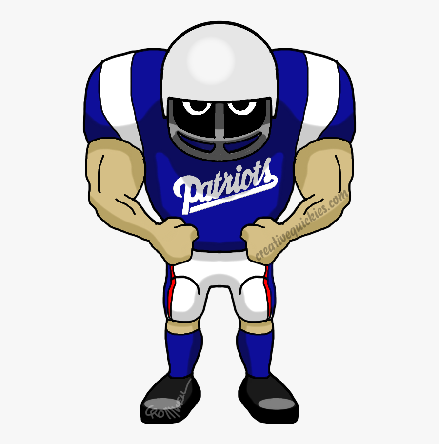 Patriots Football Clipart Picture Transparent Patriots - Football Player Cartoon Transparent, Transparent Clipart