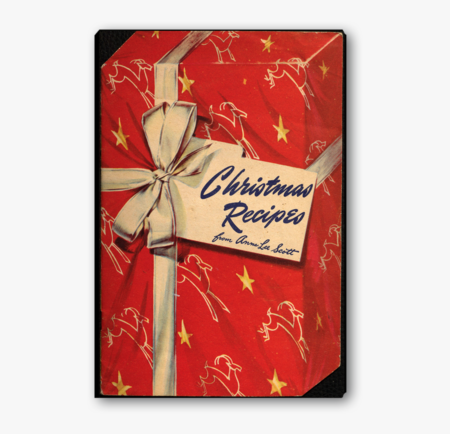 Copy Of 1930 Christmas Recipes Vintage Cook Book, Transparent Clipart
