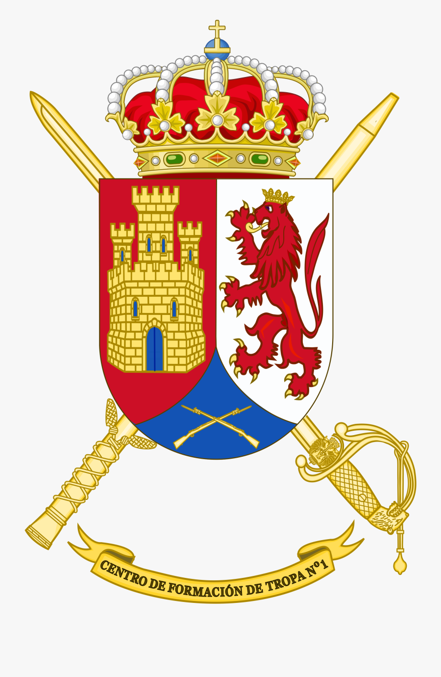 Army Spain Coat Of Arms Png, Transparent Clipart