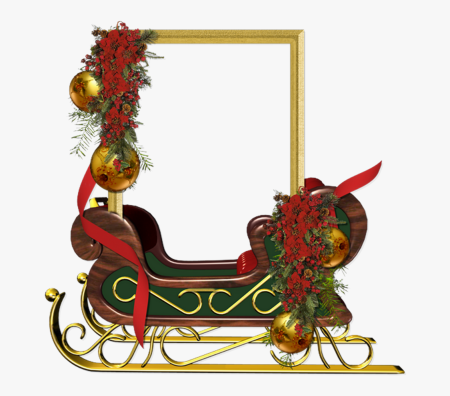 Christmas Tubes Frame Png, Transparent Clipart