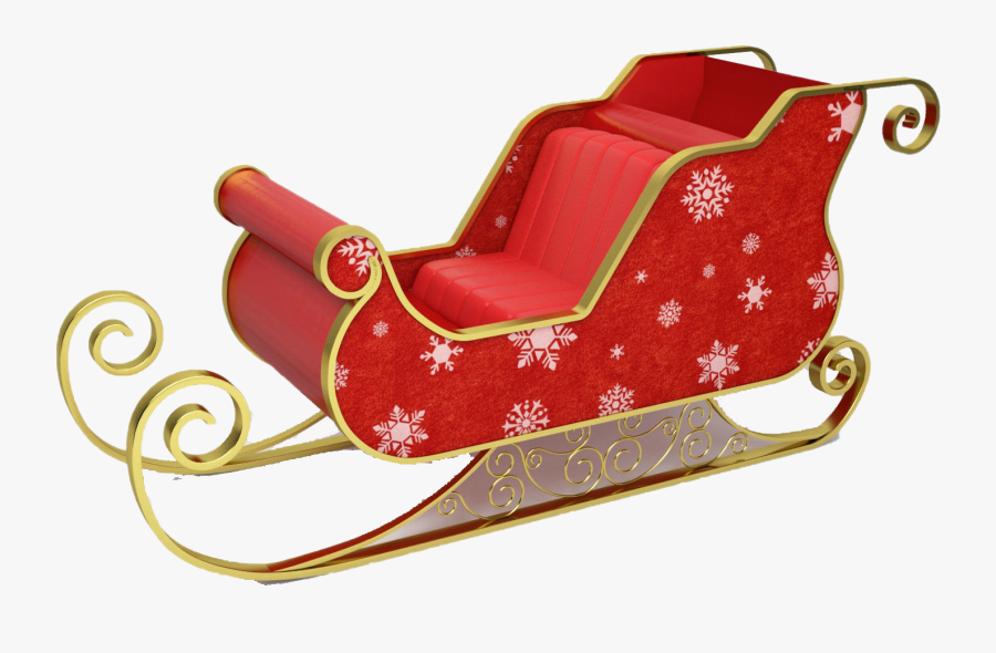 Christmas Sled Png Picture - Santa Claus Sled, Transparent Clipart