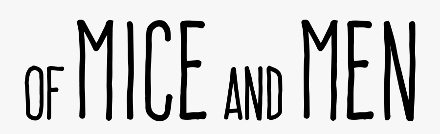 Mice And Men Logo Png Clipart , Png Download - Calligraphy, Transparent Clipart