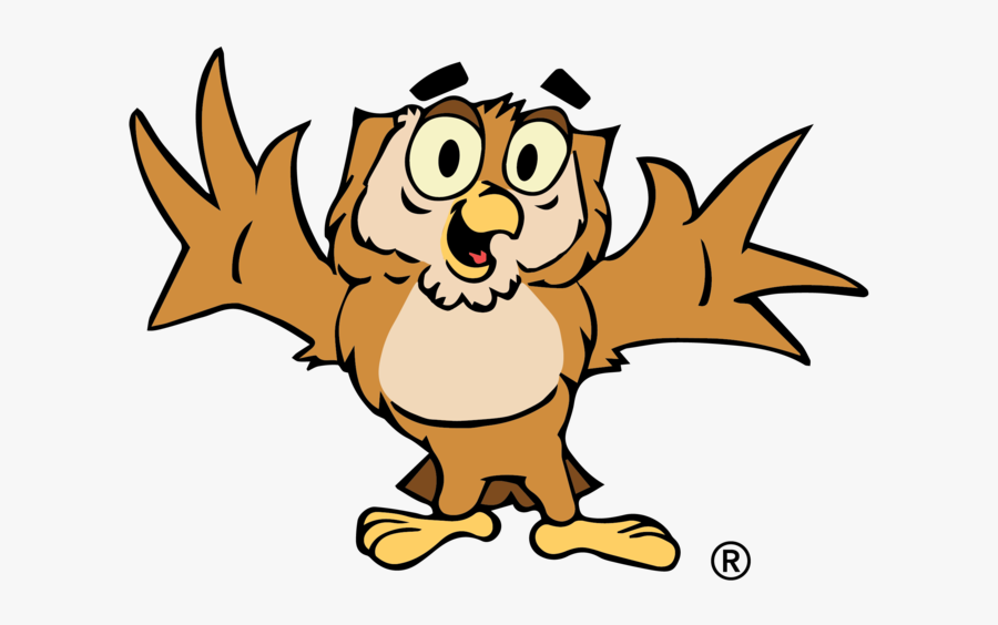 Aully Image Registered Symbol - Owl Mascot, Transparent Clipart
