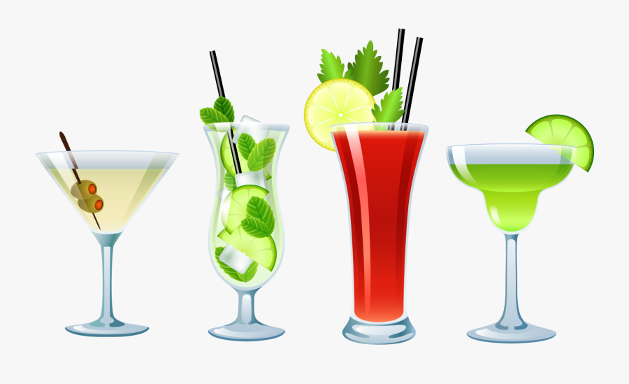 Cocktail Png - Cocktails White Background, Transparent Clipart