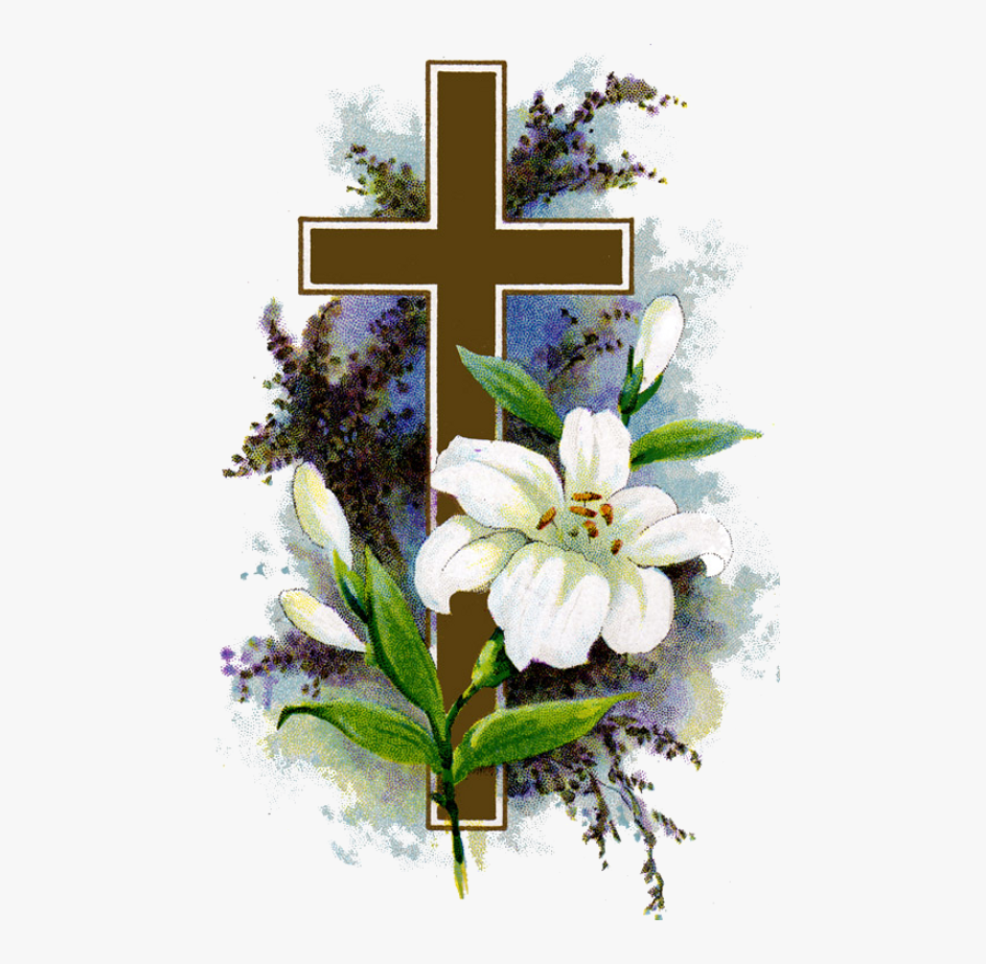 Lily And Cross, Transparent Clipart