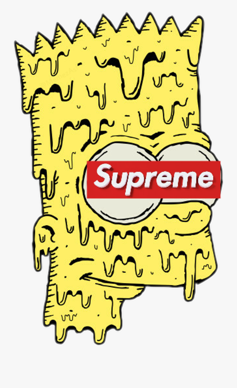 #bart #supreme #simpsons #thesimpsons #bartsimpson - Snowbird, Transparent Clipart