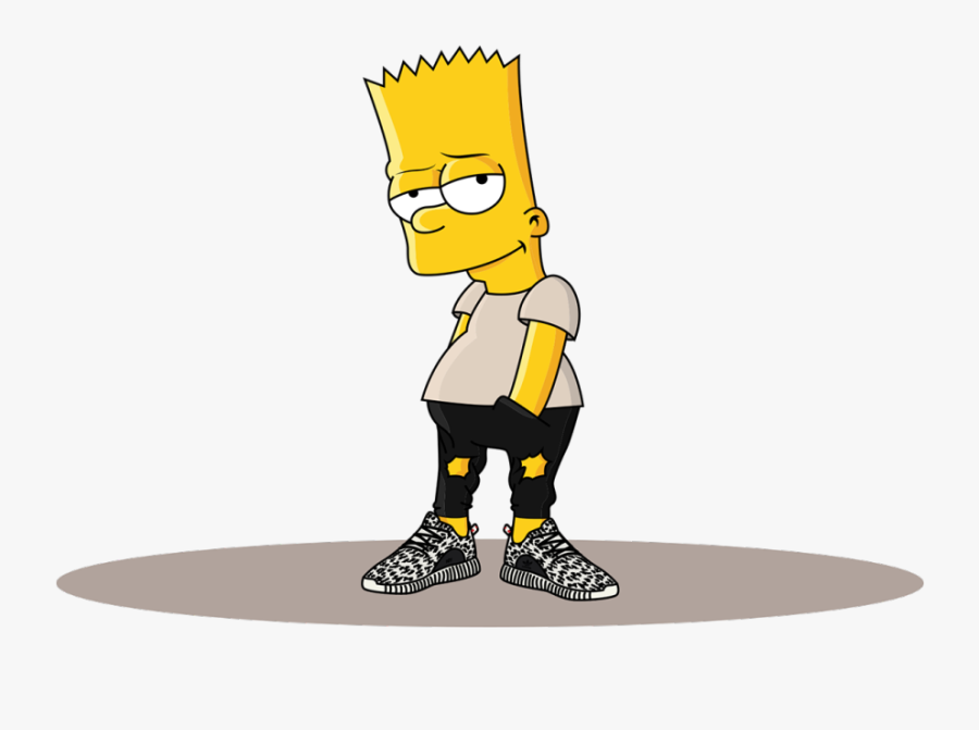 Nike Drawing Supreme Bart Simpson Png , Free Transparent