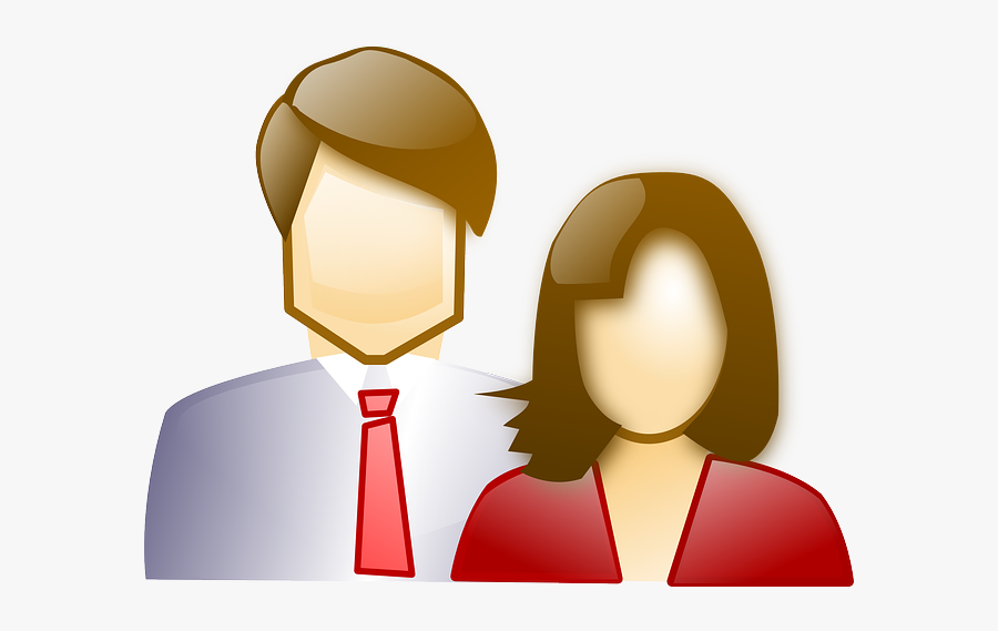 Ro5 - Man And Woman Cartoon, Transparent Clipart