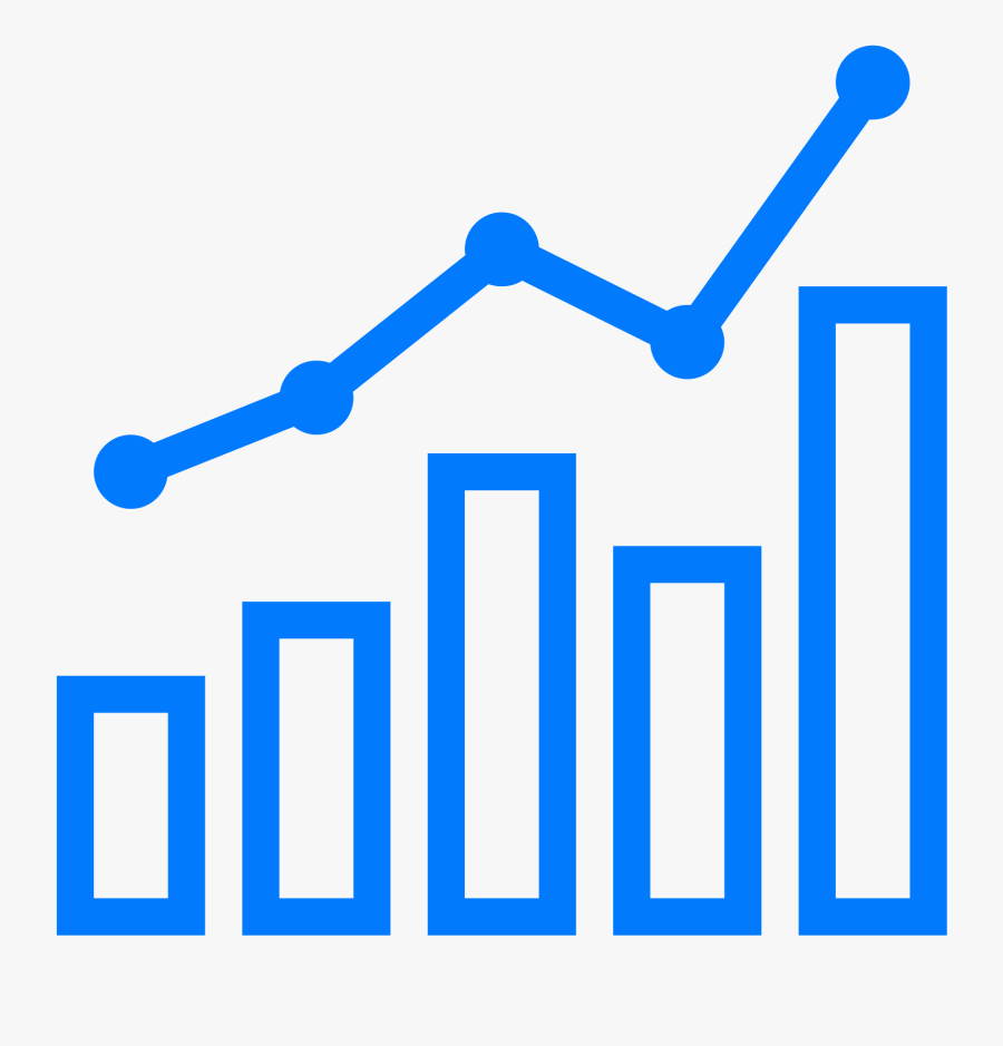 Svg Library Stock Combo Chart Icon - White Chart Icon Png, Transparent Clipart