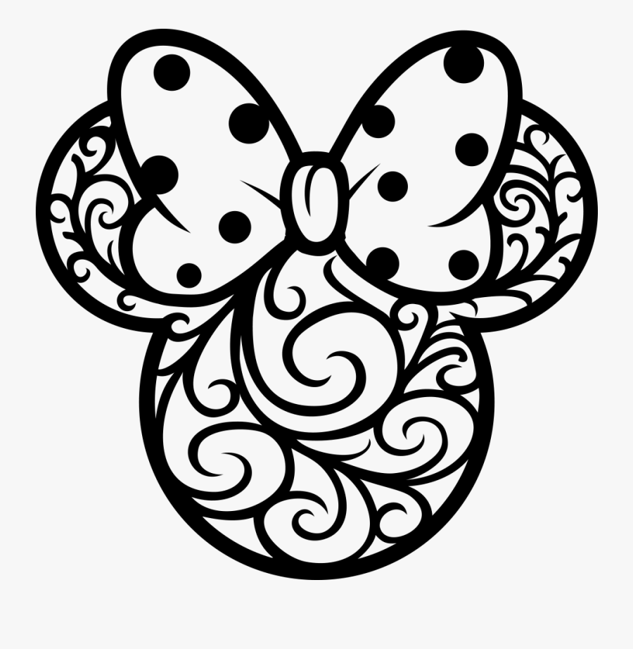 Minnie Mouse Clipart Black And White, Transparent Clipart