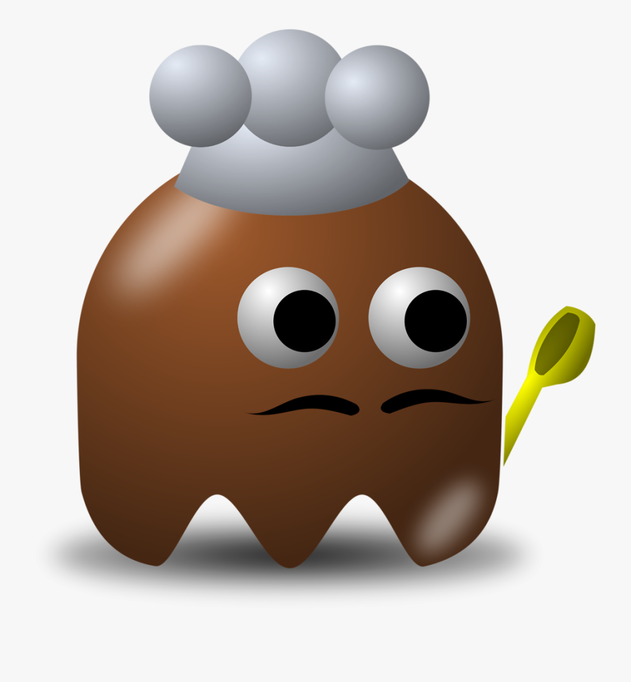 Ghost Chef Cliparts - Devil Pac Man Ghost, Transparent Clipart