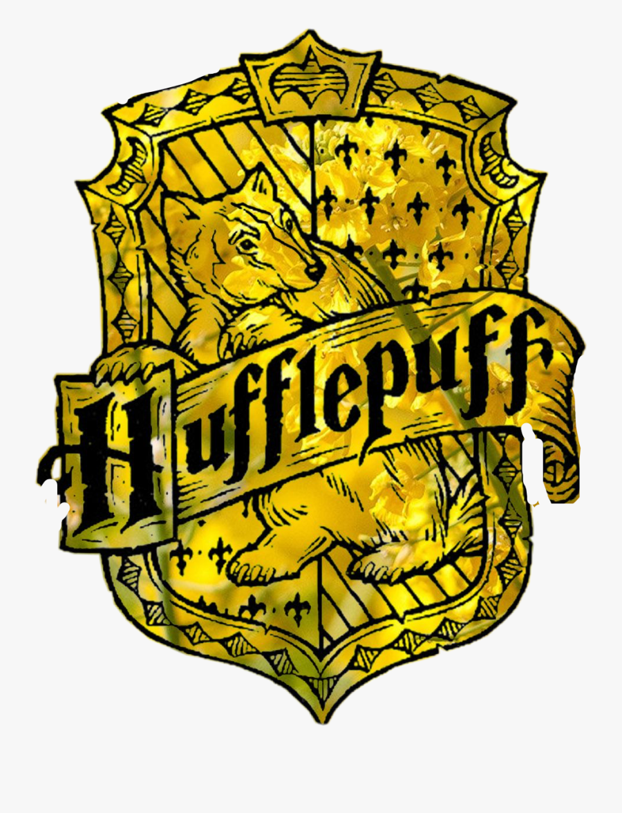 Hufflepuff Sticker - Harry Potter Houses Logo Drawing, Transparent Clipart