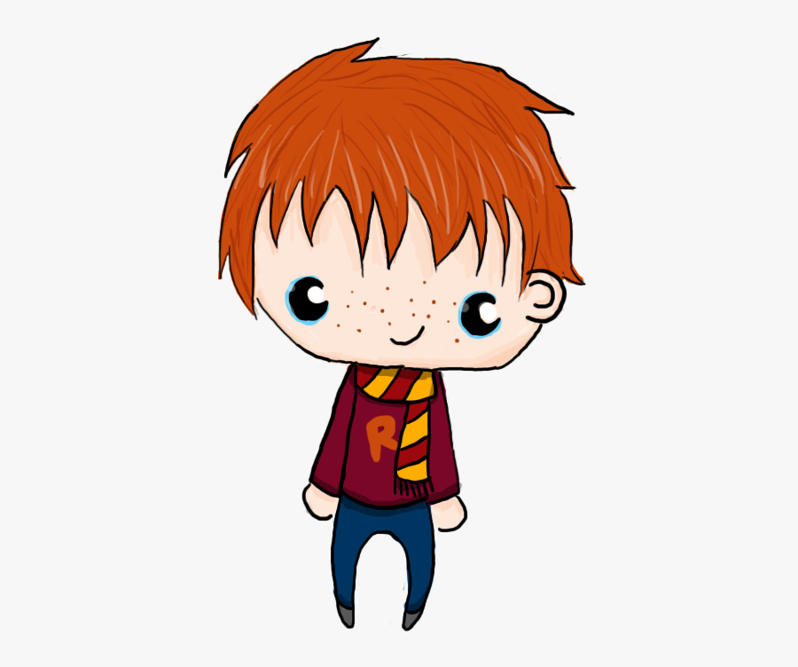 Ronald Weasley By Mistressofthestars - Chibi Ron Weasley Transparent, Transparent Clipart