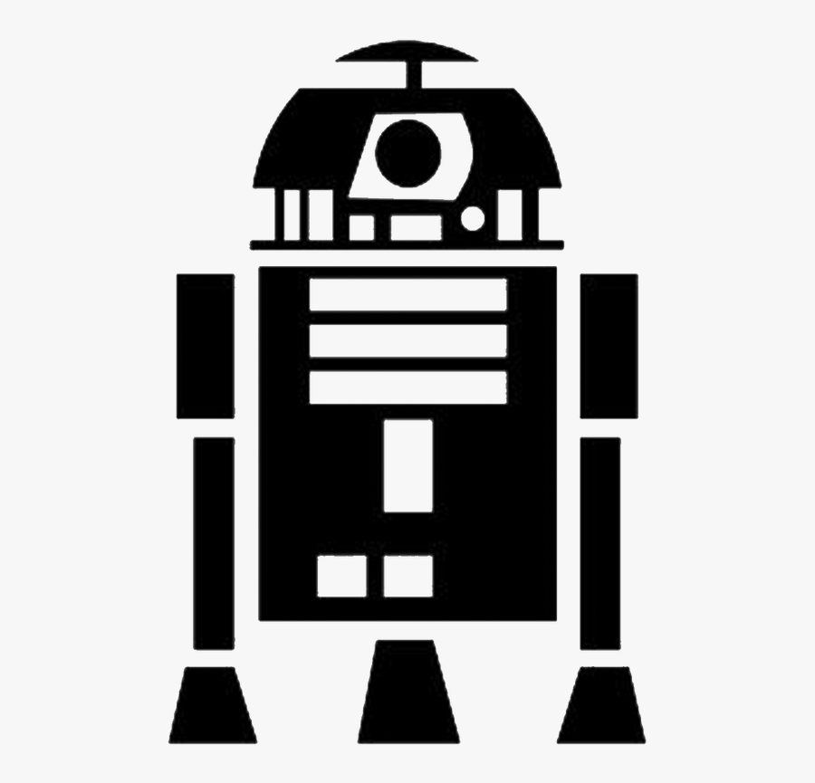 Star Wars R2 D2 Silhouette, Transparent Clipart