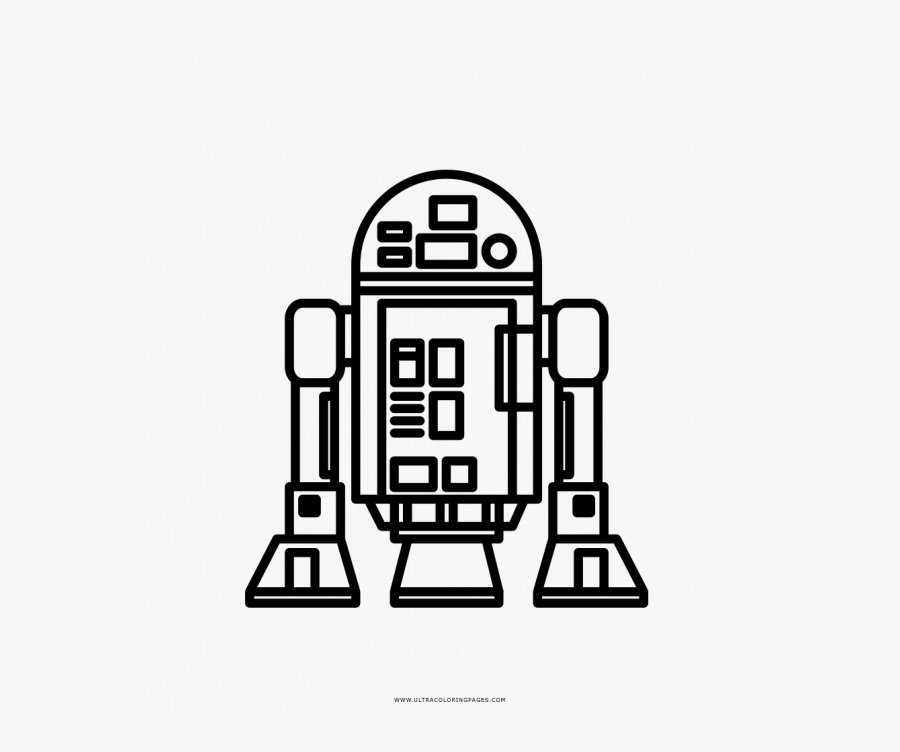 R2d2 Clipart Black And White, Transparent Clipart