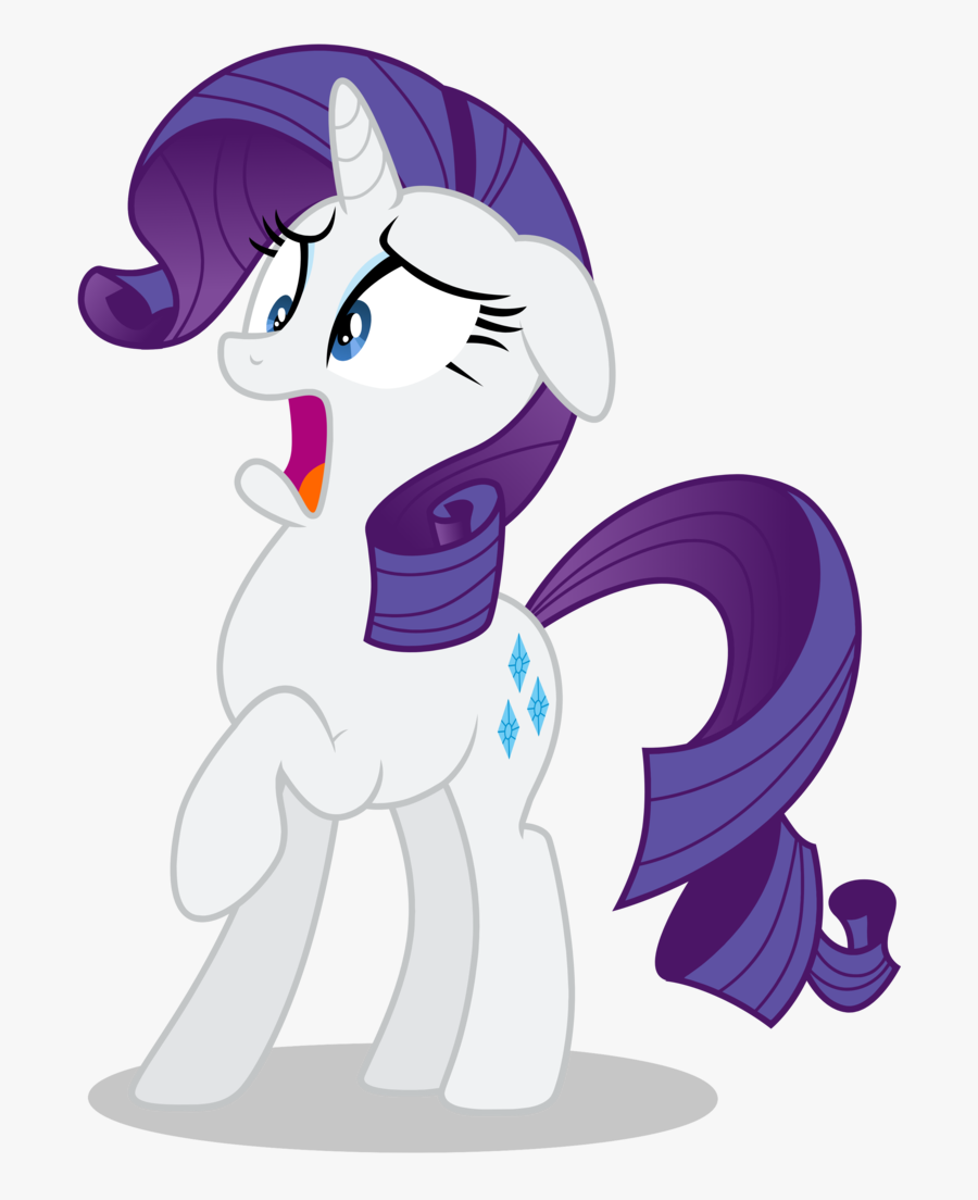 Ears Clipart Unicorn - My Little Pony Rarity Scared, Transparent Clipart