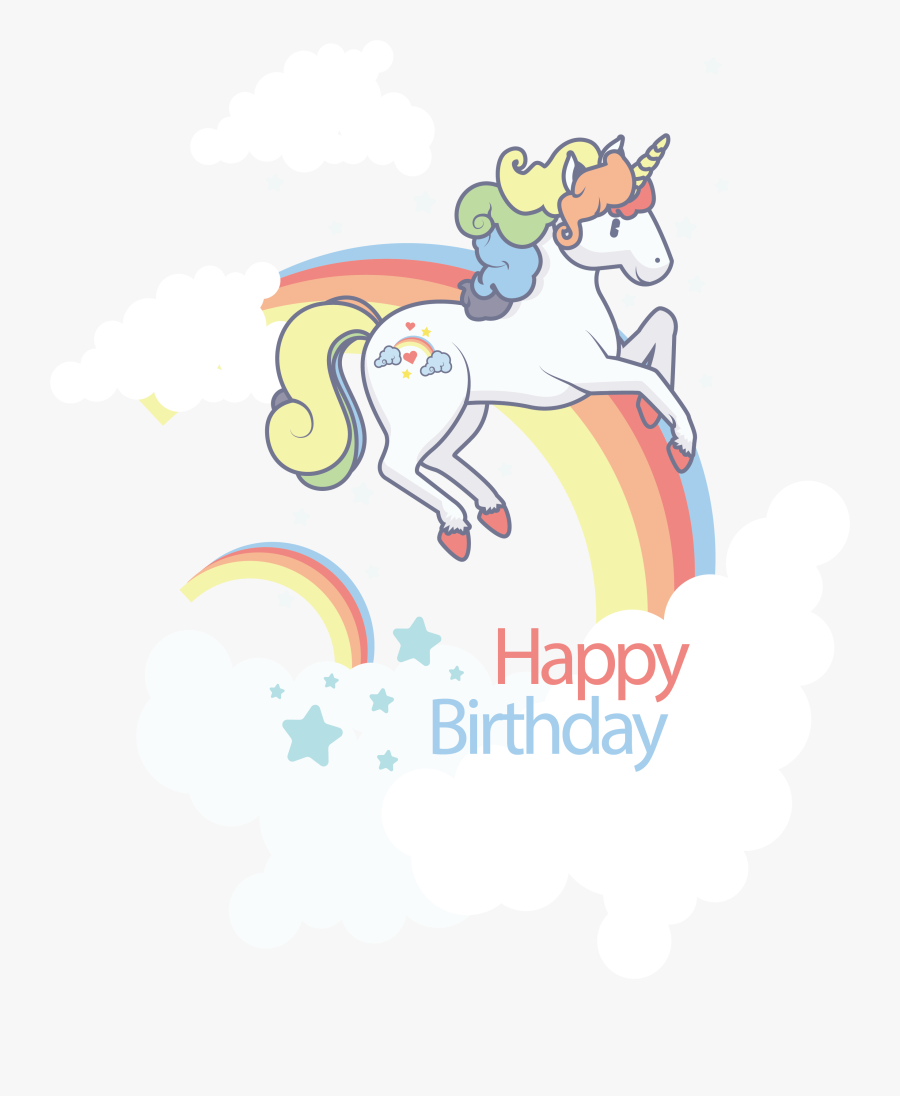 Clipart Unicorn Template - Unicorn Colored Template, Transparent Clipart