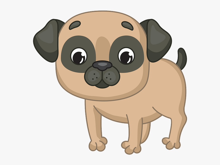 Pug, Transparent Clipart