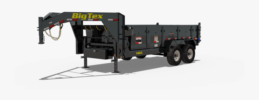 Big Tex Trailers Gooseneck Dump Trailer, Transparent Clipart