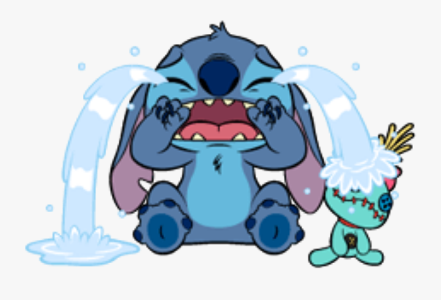 Crying Liloandstich Lilo Stich Fanart Sad Lilostich - Sticker Stitch Png, Transparent Clipart