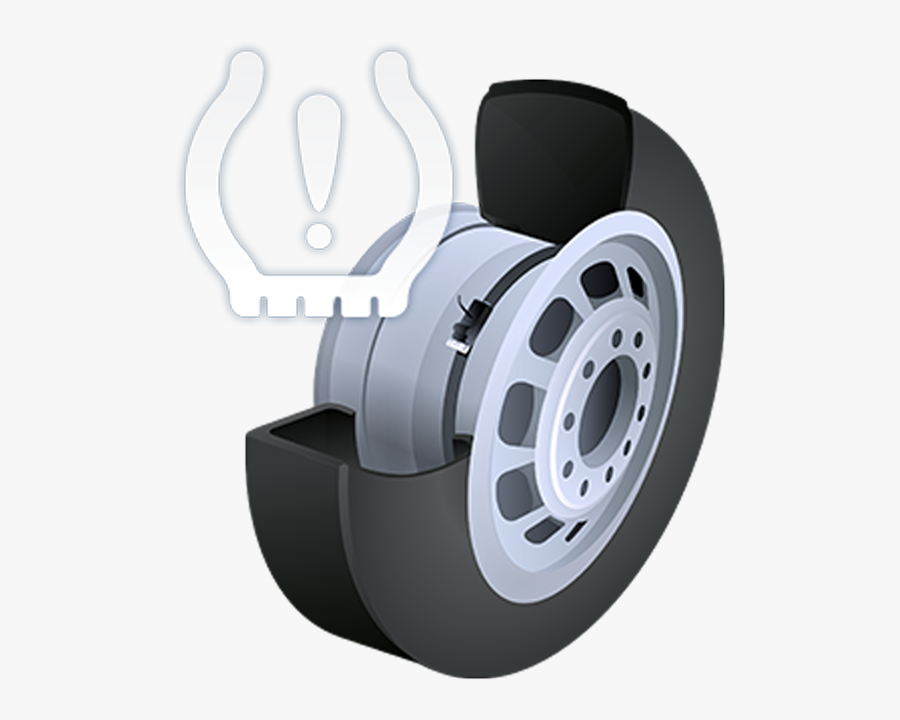 Wheel Clipart Tire Blowout - Tyre Pressure Sensor Icon, Transparent Clipart