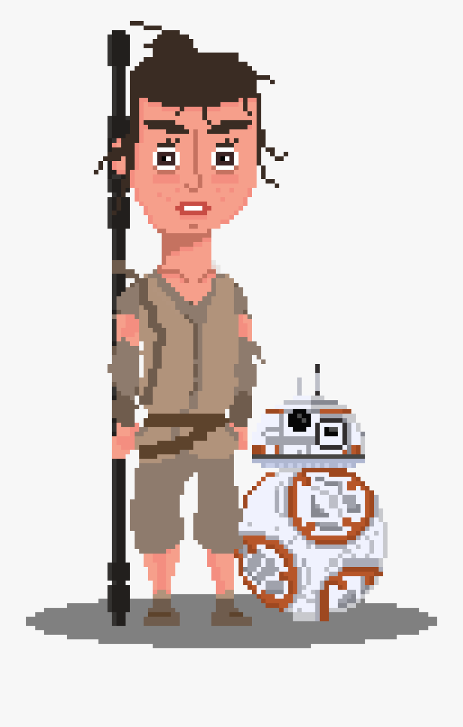 Transparent Rey Star Wars Clipart - Cartoon, Transparent Clipart