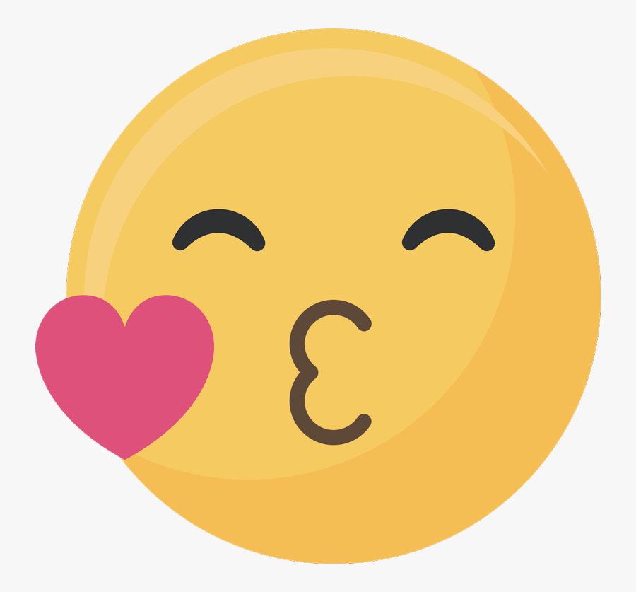 Transparent Kiss Emoji Clipart - Sticker De Un Beso, Transparent Clipart