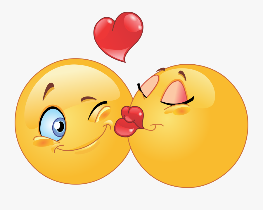 Cheek Kissing Emoji 33 Decal - Kissing Emoji, Transparent Clipart