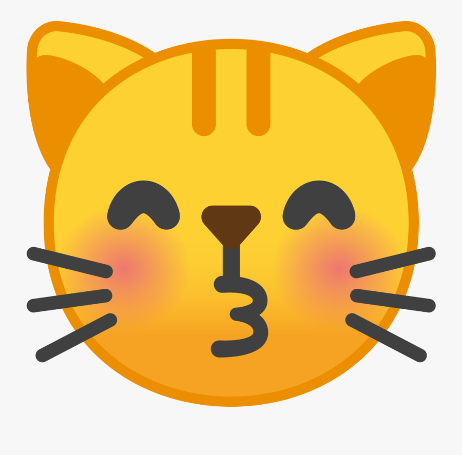 Kissing Cat Face Icon - Crying Cat Emoji, Transparent Clipart