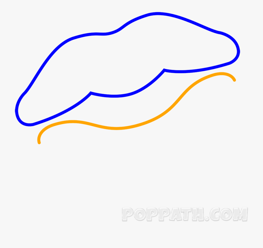 Drawing Lips Kiss Simple, Transparent Clipart