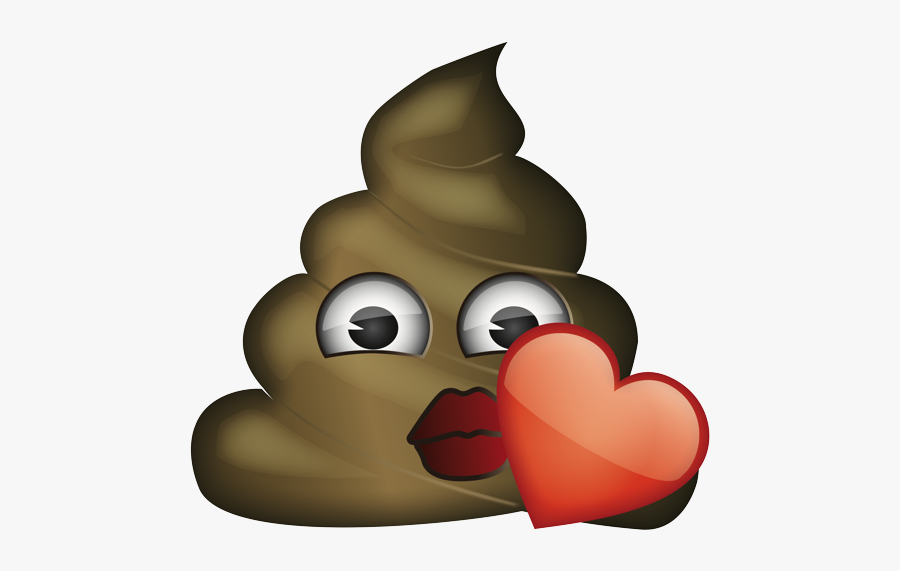 Bull Poop Emoji, Transparent Clipart