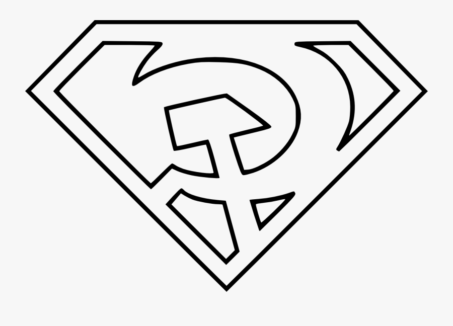 Superman Red Son Symbol, Transparent Clipart