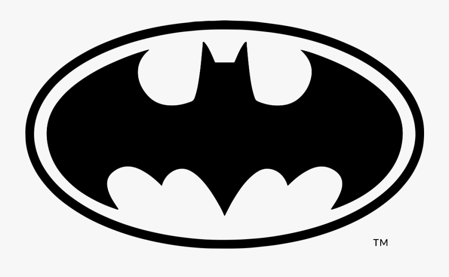 Batman Logo Clipart , Png Download - Batman Symbol Black And White, Transparent Clipart