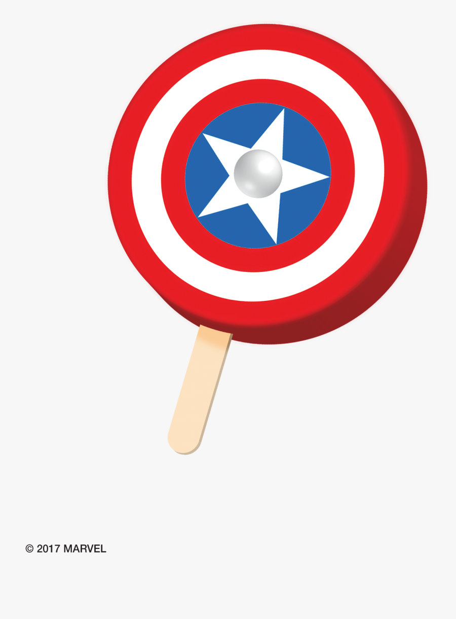 Avengers Captain America - Spiderman Ice Cream Bar, Transparent Clipart