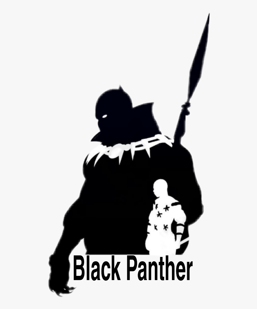 #blackpanther #blackpanthermovie #marvel #avengers - Avengers Silhouette Black Panther, Transparent Clipart